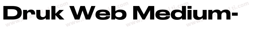 Druk Web Medium字体转换